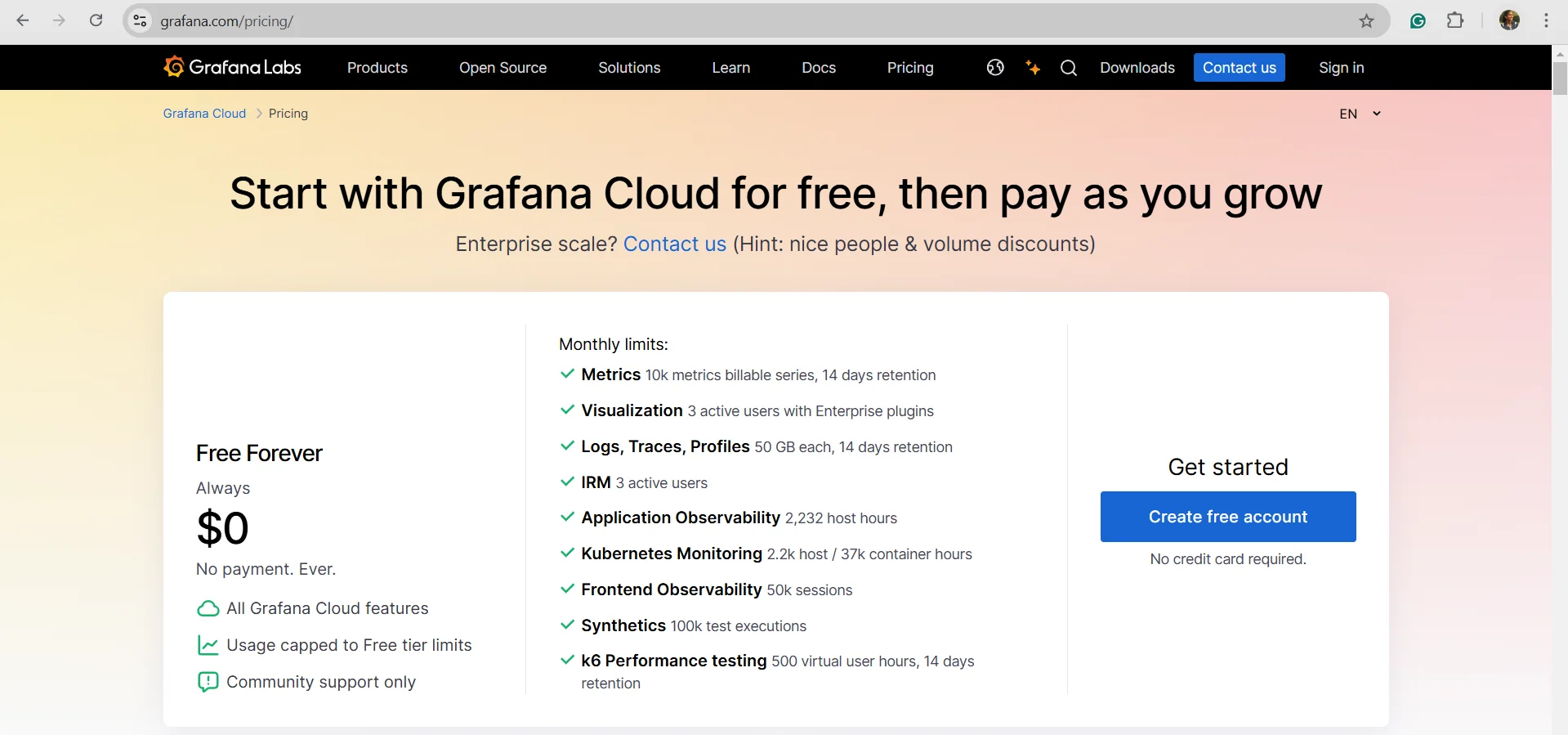 Grafana Pricing